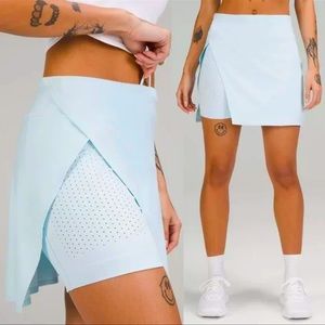 Lululemon Super High Side Slit Tennis Skirt Skort Powder Blue $108 Size 10